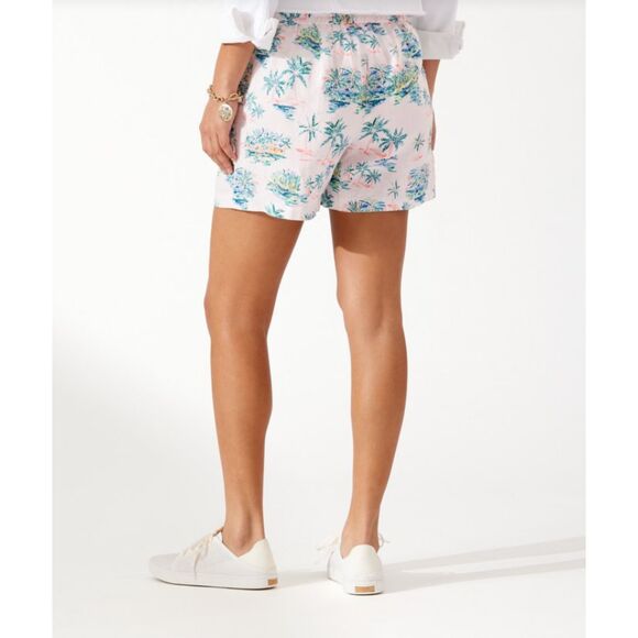 Tommy Bahama  Village Primevere High-Rise Linen Easy Short Sz M - Picture 7 of 7